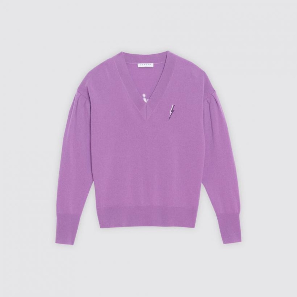 Sandro purple sweater